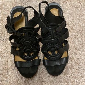 Black Leather Sandals